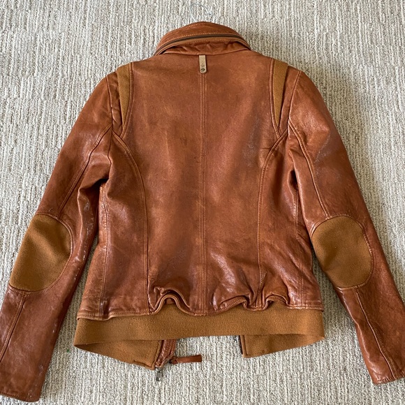 Mackage Cognac Leather Jacket | S - Picture 4 of 16